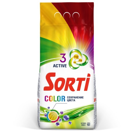 Стиральный порошок Sorti Color Автомат в м/у, 9000 гр